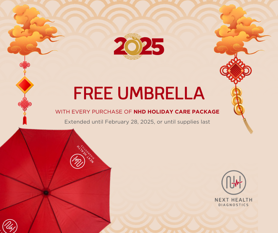 Free NHD Umbrella for every purchase of NHD Holiday Care Package