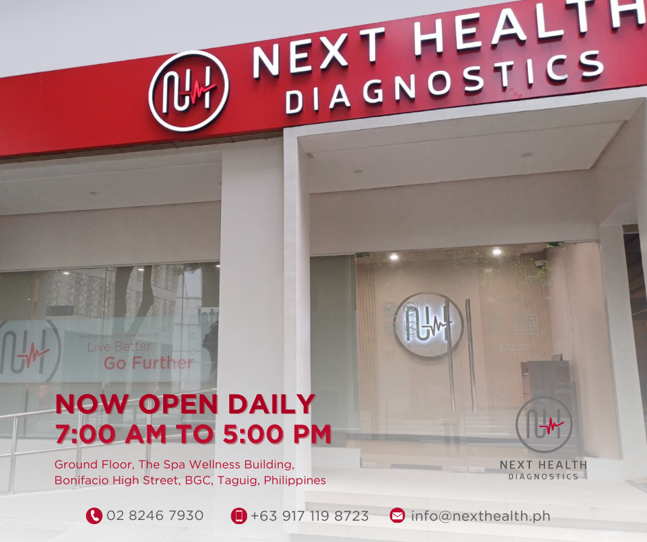 Next Health Diagnostics Now Open Daily